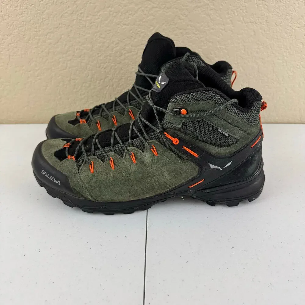 Salewa Alp Mate Mid WP Men's Hiking Boots Green Size 13